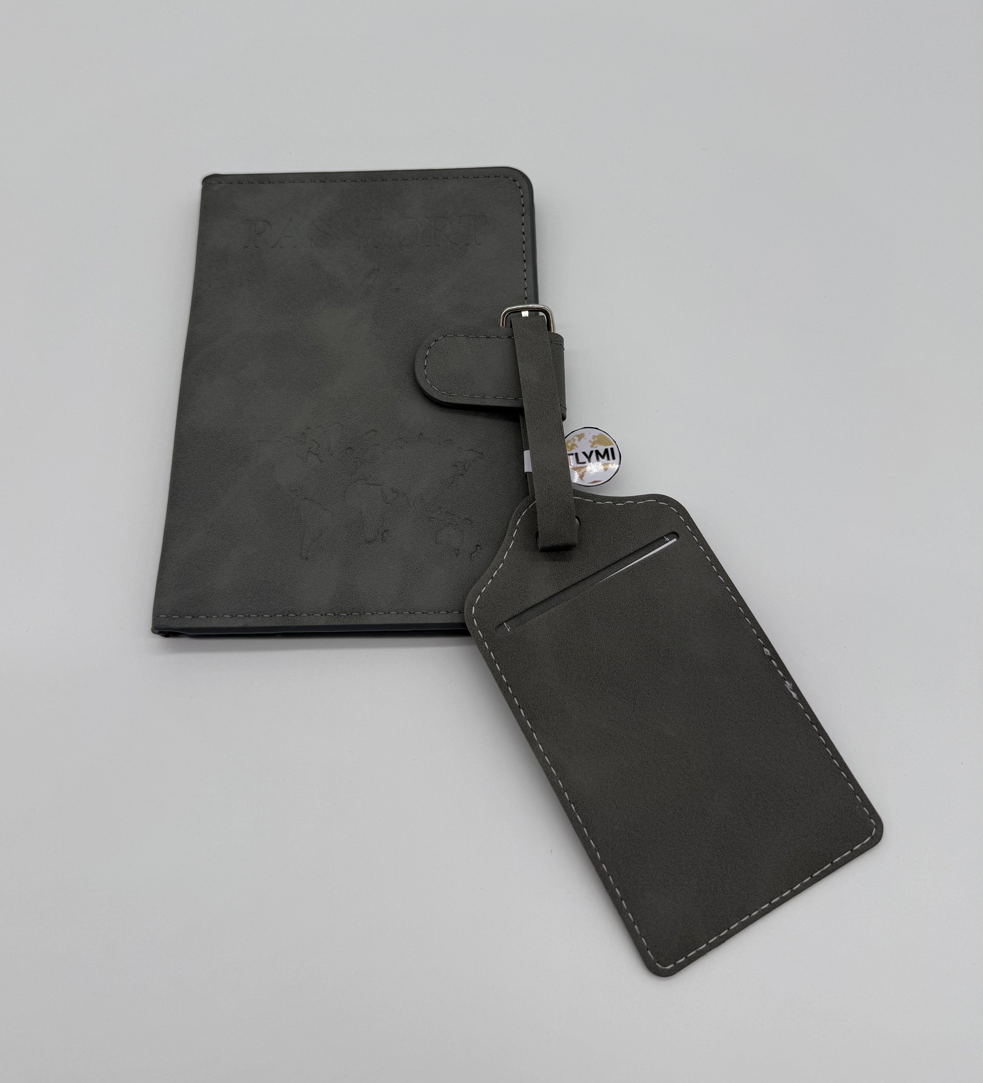 TLYMI RFID Passport Holder & Luggage Tag Set