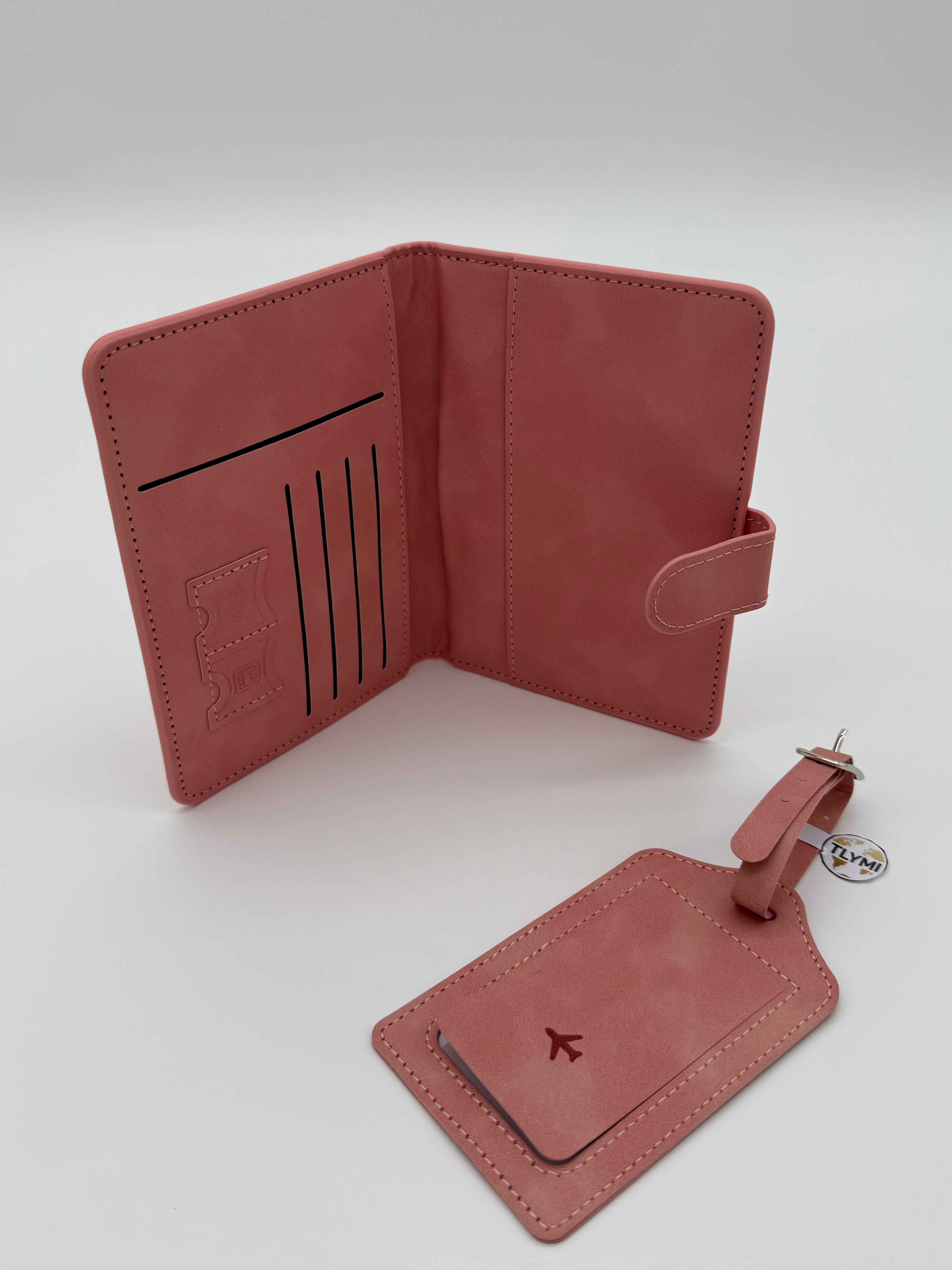 TLYMI RFID Passport Holder & Luggage Tag Set