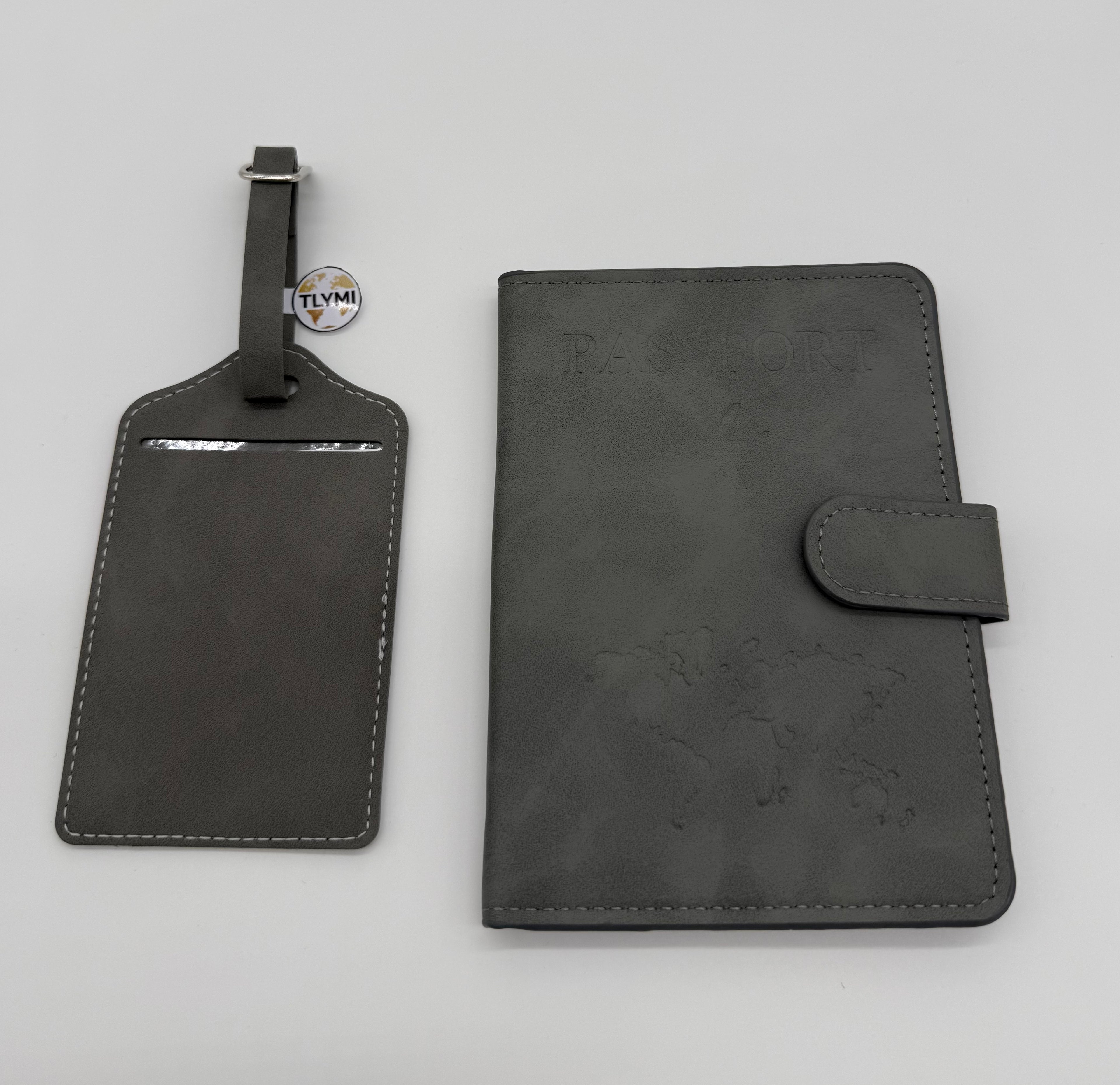 TLYMI RFID Passport Holder & Luggage Tag Set