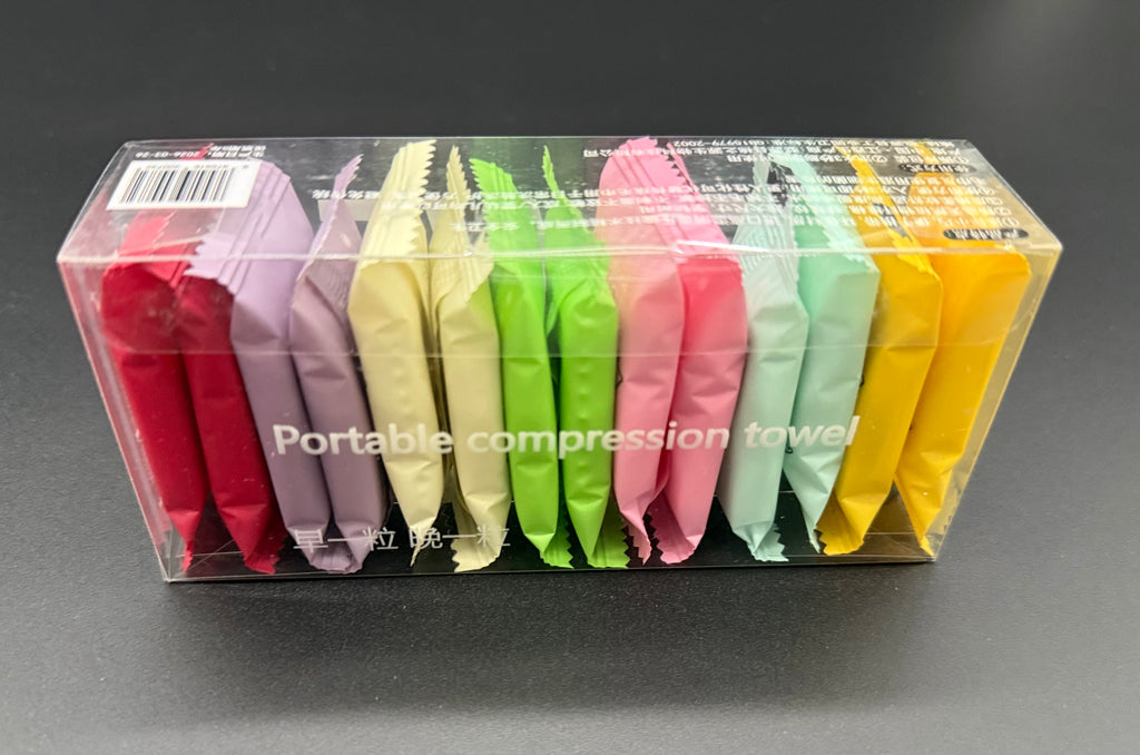 TLYMI Disposable Compressed Travel Towels - 14 Pack